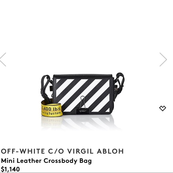 OFF-WHITE Brand new diagonal black crossbody bag - Picture 5 of 7